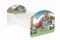 AS-TOR Kinderbett Jugendbett Maja 70x140 mit Matratze - Bett Schlafzimmer Kindermöbel Kinderbetten für Mädchen und Junge Hochwertige Möbelplatte Solide Sicher Autos, 70 x 140 cm