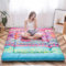 MAXYOYO Böhmische Retro Futon Matratze - Vintage Blumenmuster japanische Bodenmatratze - rollbar verdicken Gästebett, Schlafbett, tragbare Campingbett, Tatami Matte (Bohemian B, 150 x 200 cm)