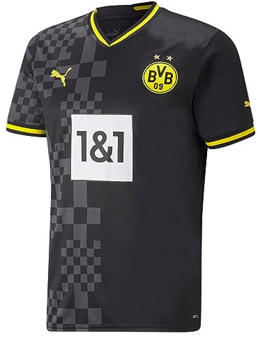 PUMA Herren Season 2022/23 Official Away Trikot, Puma Black-Asphalt, L EU