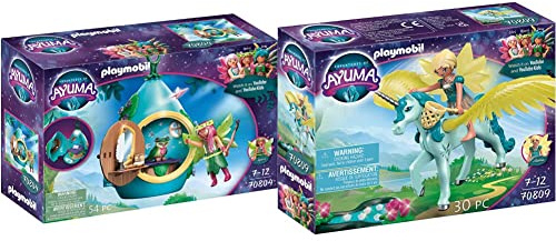 Playmobil 9471 Frontière Cristal du Monde de l'hiver+ Cavalier avec Van et Cheval