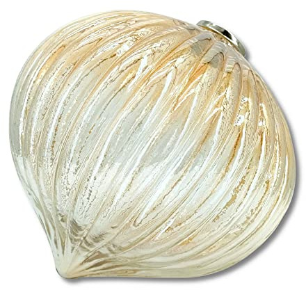 Glas Kugel Tropfen Kupfer 30 x 35cm Deko-Kugel Glastropfen Glaskugel