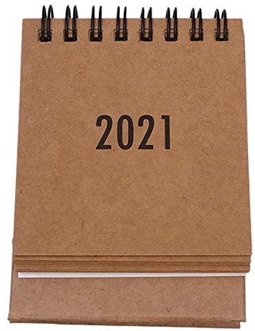 Tischkalender von 2020 bis 2021, Mini-Tisch-Kalender zum Aufklappen, Monatskalender, geeignet für Schule, Heimbüro (wie abgebildet)