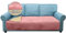 Granbest Luxus Thicken L-Form Sofa Kissenbezüge ähnlich Kaninchenfell Antirutsch Chaise Lounge Abdeckung, stilvolle Plüsch 750GSM große Ecke Couch Abdeckung für Haustiere (Chaise, Rosa)