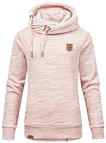 REPUBLIX Damen Kapuzenpullover Sweatjacke Pullover Hoodie Sweatshirt RD-014 Bordeaux 3XL