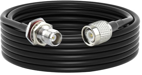YILIANDUO TNC Überbrückungskabel TNC Stecker zu TNC Buchse Bulkhead Wifi Antenne Verlängerungskabel Koax RG58 5M für WiFi Antenne Wireless LAN Geräte