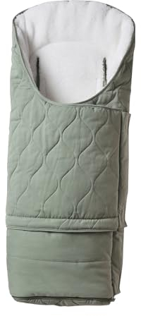 VERTBAUDET Baby Ausfahrsack mit Futter aus Teddyfleece moosgrün