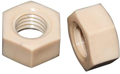 1 Stück M3 M4 M5 M6 M8 M10 M12 PEEK Sechskantmutter (Color : PEEK Hex nut, Size : 24in)