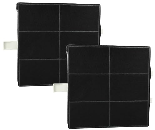 vhbw 2x Aktivkohlefilter kompatibel mit Neff D89D35N0 | D89M35N0, D96M5A0, D8991N0, D79B42N0/02 Dunstabzugshaube - 22,2 x 22,2 x 2,4 cm
