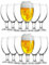 KIAPPO Pokal Biergläser Set 590 ml - 12 Stück Gläser für Bier - Beer Glass - Bierbecher - Wassergläser - Trinkgläser - Sektgläser - Hochwertige Qualität für Zuhause