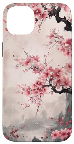 Vintage Japanese Cherry Blossom Elegance Case for iPhone 14 Plus