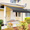 DYUNCZ Markise Balkon Ohne Bohren, Klemmmarkise mit Handkurbel Balkon, Markisen 200/250/300/350/400cm Breit, UV-beständig & Höhenverstellbar, Sonnenschutz Wasserdicht (Color : Schwarz, Size : 300cm)