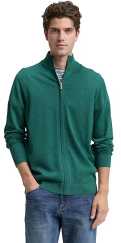 Tom Tailor Herren Strickjacke aus Baumwolle