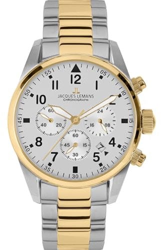 JACQUES LEMANS Chronograph für Herren Sport Bicolor 42-2G