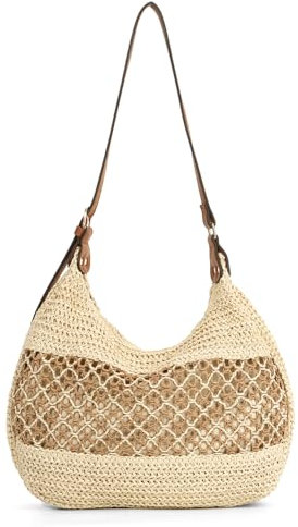 LHHMZ Women's Straw Weaving Hobo Shoulder Bag Woven Beach Tote Summer Travel Beach Handbags 2025