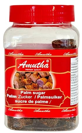 Amutha Palm Zucker 200g | Brown Jaggery aus Indien | DUNKLER Zucker