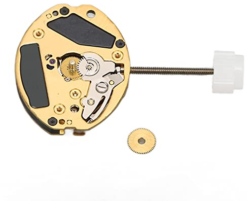 DouWen MO ETA 901.001 Quartz Movement Replacement, Alloy Watch Movement with Rhinestones, High Accuracy Spare Part for Watch Repair, Compact Lightweight Movement for Home or