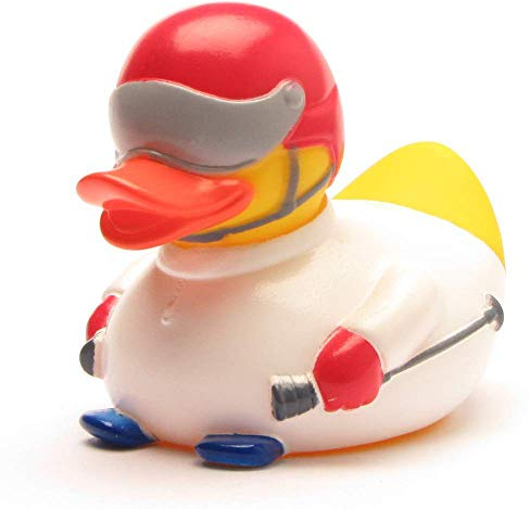 Schifahrer Badeente I Quietscheentchen I Duckshop I L: 9 cm