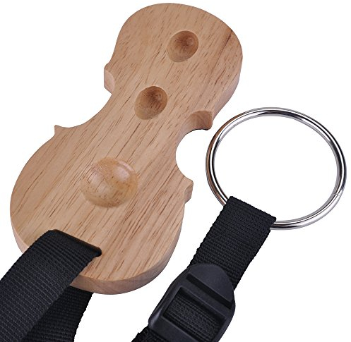 Cello-Stop Anti-Rutsch-Stopper Befestigung Massivholz-Cello-Befestigung Ankerschutzplatte mit 3 Löchern, aus Naturholz Anti-Rutsch-Parkettschoner