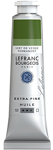 Lefranc Bourgeois Extra-Fine Oil Paint, Artists Quality, Permanent Sap Green, 40ml Tube