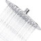 Derpras Round Rain Shower Head, 304 Stainless Steel, Ultra Thin Powerful High Pressure Top Spray Bathroom Rainfall Showerhead(Brushed Nickel) (8 Inch, 90 Jets)