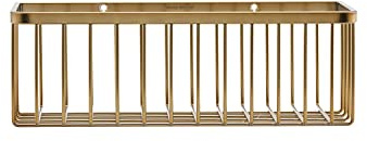House Doctor Duschablage und Badezimmer Deko - Badezimmer, (l: 28 cm, b: 11 cm, h: 9,5 cm) Edelstahl, PP, Messing gebürstet
