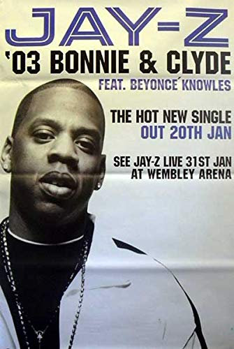 Jay-Z: 2003 Bonnie & Clyde | original UK Promo Poster Übergrösse XL