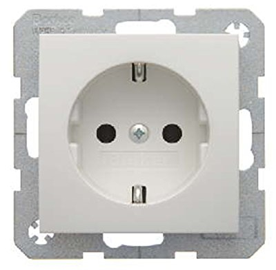 10x Berker SCHUKO-Steckdose pws matt Kindersicherung 47231909 S.1/B.3/B.7