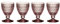 Villeroy & Boch Weißweingläser Boston Coloured, Rose, 4er Set, 230 ml, Farbige Weingläser mit Facettenmuster, Kristallglas, Spülmaschinengeeignet
