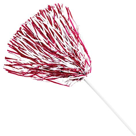 Anderson's Premium Cardinal Red and White School Spirit Shakers Cheerleader Pom Poms Sports Fan Football Basketball Homecoming Squad Team Party Dance Club Celebration 10 Stück