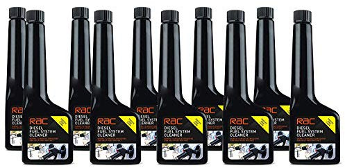 ASC 10Pk - RAC DIESEL FUEL SYSTEM CLEANER - Cleans Lines Pump Injectors increase mpg **10Pack**