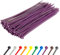 GTSE 8” Purple Zip Ties, 100 Pack, 50lb Strength, UV Resistant Strong Nylon Cable Ties, Self-Locking 8 Inch Tie Wraps