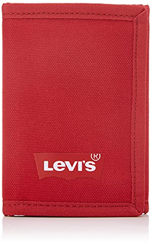 Levi's Herren Batwing Trifold Wallet, Regular Red