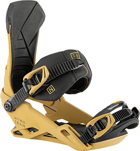Nitro Herren Team '22 All Mountain Freestyle Freeride Bindung Snowboardbindung, Clay, M