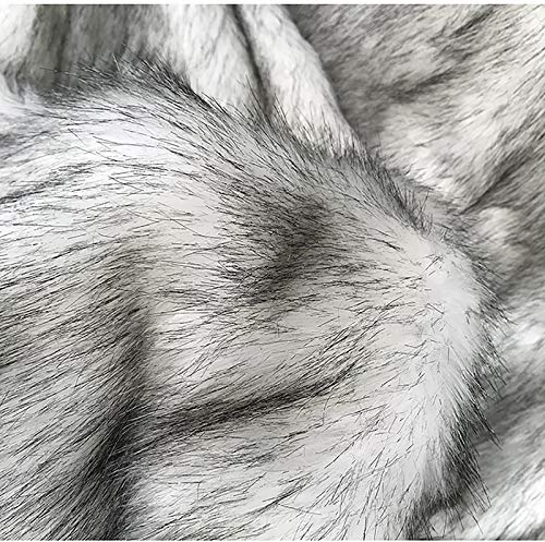 YANGUANG 170x50cm Leichtes Langes Haar Kunstpelz Stoff Für Handwerk Grau Schwarz, Weich Braun Pelzigen Stoff Shag Polster Für DIY Kleidung Dekoration Shaggy Decke Kostüm Cosplay Fursuit Schals