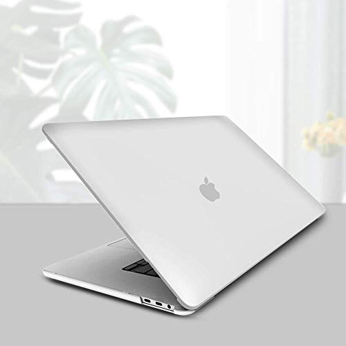 PETERONG Custodia Rigida Case Compatibile con MacBook Pro 15” 2019/2018/2017/2016 (Modelli A1990/A1707), Case Cover Copertina Rigida Ultra Sottile Compatibile con MacBook Pro 15 pollici(Chiaro)
