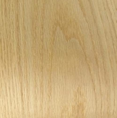 Aibote Natürliches weißes Eichenholzfurnier (20 x 250 cm) Möbelrestaurierungsblätter für Lautsprecher, Vitrinen, Schränke, Tischregale, Küche (flacher Schnitt)