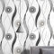 LZH-LP Self-Adhesive Wallpaper 45x300CM Circles Stripes Stitching Removable Peel & Stick Vinyl Wallpaper for Wall Decal