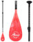 Abahub Carbon SUP Paddel, 3-teilig leichte SUP Paddel Ruder für Paddelboard, verstellbare Carbonschaft 172.7cm-213.4cm, rotbedrucktes Kunststoffblatt + Paddeltasche