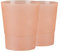 Tymar Orchideentopf Übertopf, 2er-Pack, transparent, Blumentopf, Blumenkübel für Orchidee, Pflanzentopf aus Kunststoff, Moderne, schlanke, Runde Form, OSSTO001 (Orange, ø 14 cm)