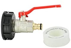 Multicuves - Raccord cuve Eau S60X6 - Vanne Laiton + Embout Rapide