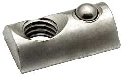 Nutenstein mit Federkugel und Steg M8 Nut 8 für Aluprofil 40-er - 10 Stück