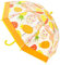 KAV Pineapple Kids Transparent School Umbrella for Boys and Girls - Sweet, Beautiful, Lightweight Design Dome Parasol for Your Child
