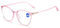 Lanomi Runden Lesebrille Blaulichtfilter Damen Herren Licht TR90 Rahmen Computer Lesehilfe Mode Cateye Brille mit Stärke Rosa 1.5