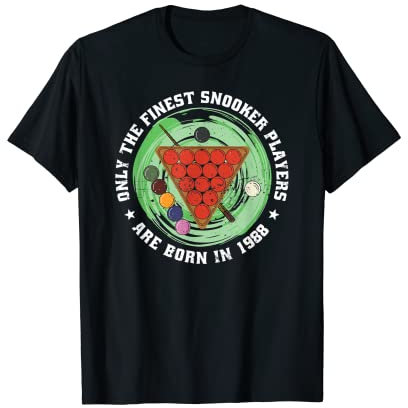 Snooker-Spieler Snooker Jahrgang 1988 Geburtstag Snooker T-Shirt