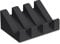 Silicone Soap Dish with Drainage - Soap Dishes for Bathroom, Shower, Kitchen, Travel – Self Draining Easy Cleaning Tray Holder Saver (Black)