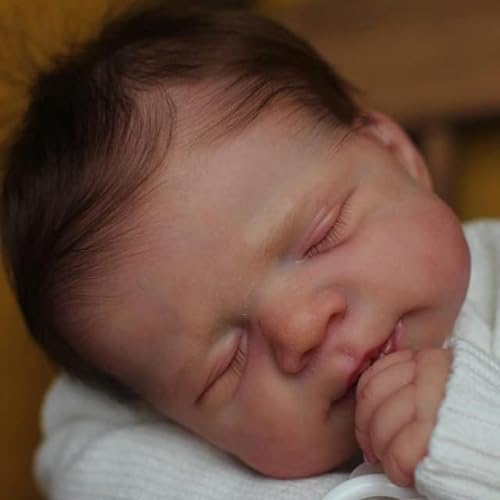 Anano Reborn Baby Dolls, 19inch Baby Dolls That Look Real Looking Baby Doll Realistic Newborn Reborn Dolls with Soft Body, Girl Clothes and Bottles Gift Set