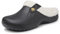 Meik Mangni Clogs Gefüttert Damen Herren Winter Gartenclogs mit Fell Warm Hausschuhe Frauen Geschlossen Pantoffeln rutschfeste Plüsch Pantoletten,Schwarz weiß Gr.39-40 EU