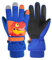 Durio Kinder Ski Handschuhe Winter Skihandschuhe Winddicht Wasserdicht Warm Handschuhe Junge Mädchen Outdoor Sports Schneehandschuhe Saphirblau Dinosaurier 4-6 Jahre