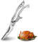agctrler Geflügelschere, Fleischschere, Küchenschere, Profi Haushaltsschere Metallgriff, Scharfe Edelstahl Knochenschere mit Sicherheitsschloss Federmechanismus, Allzweckschere für Fleisch, Fisch