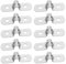 YINETTECH 50 abrazaderas rígidas de acero inoxidable M5 304 en forma de U para manguera de tubería fija
